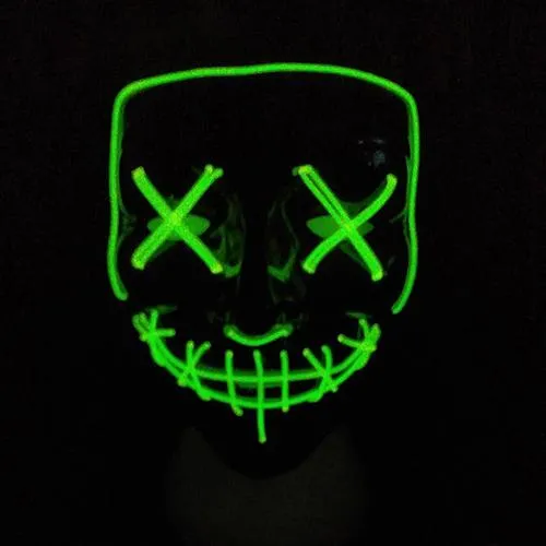 Halloween LED Purge Light Up Mask