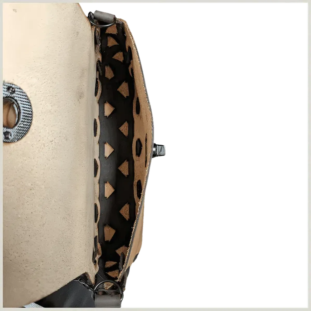 Hand-Crafted Two-Toned Leather Clutch Purse