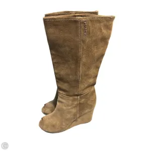 Trail Ease Boots Luxury Designer By Prada In Brown, Size: 8.5