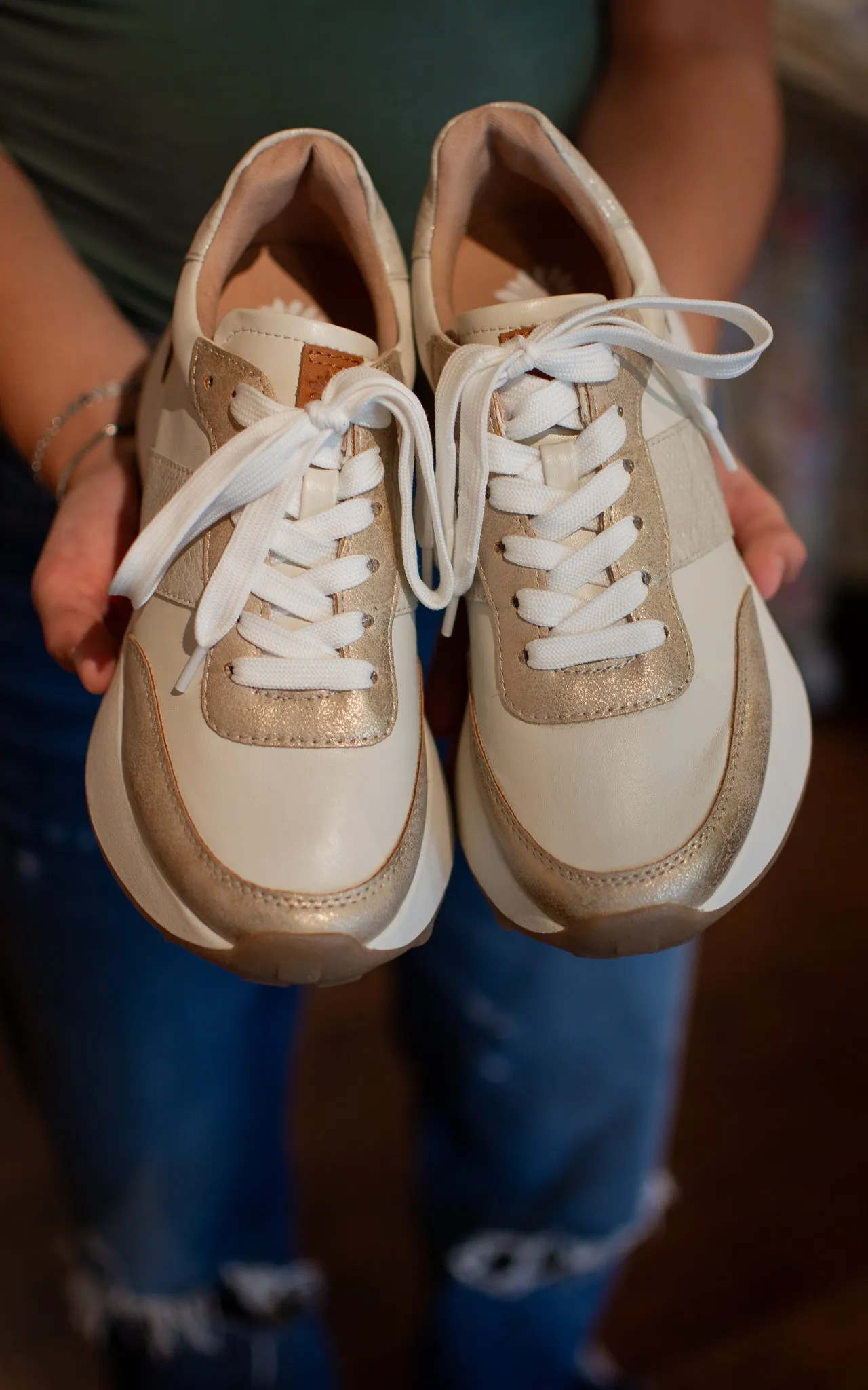 Harrah Metallic Sneakers