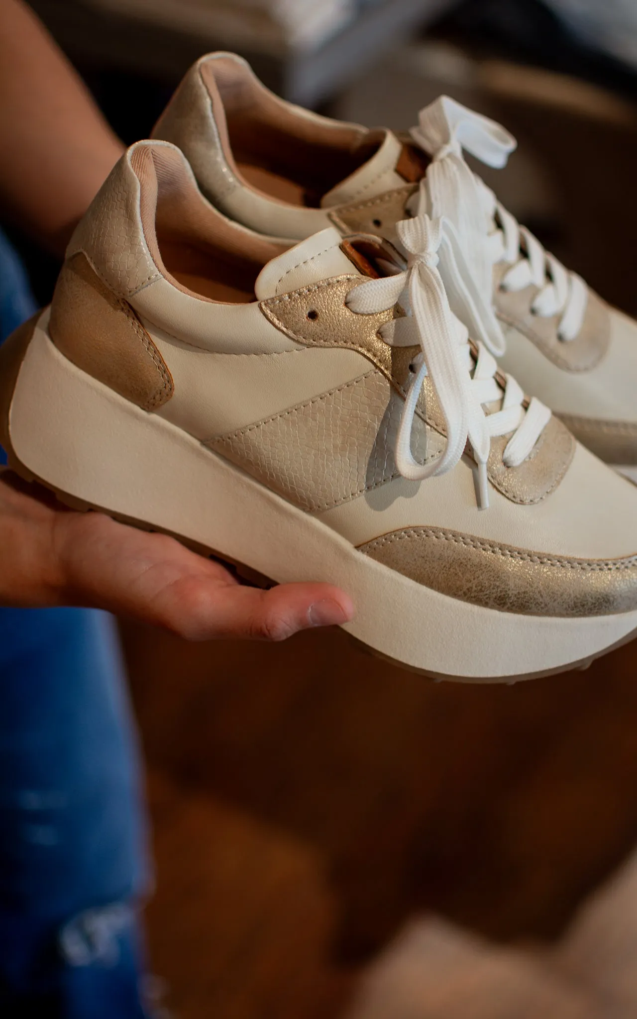 Harrah Metallic Sneakers