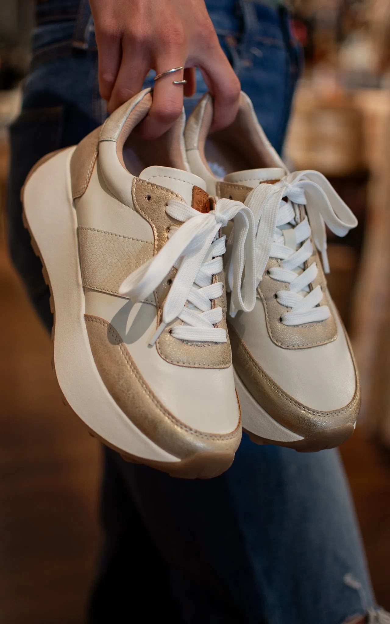 Harrah Metallic Sneakers