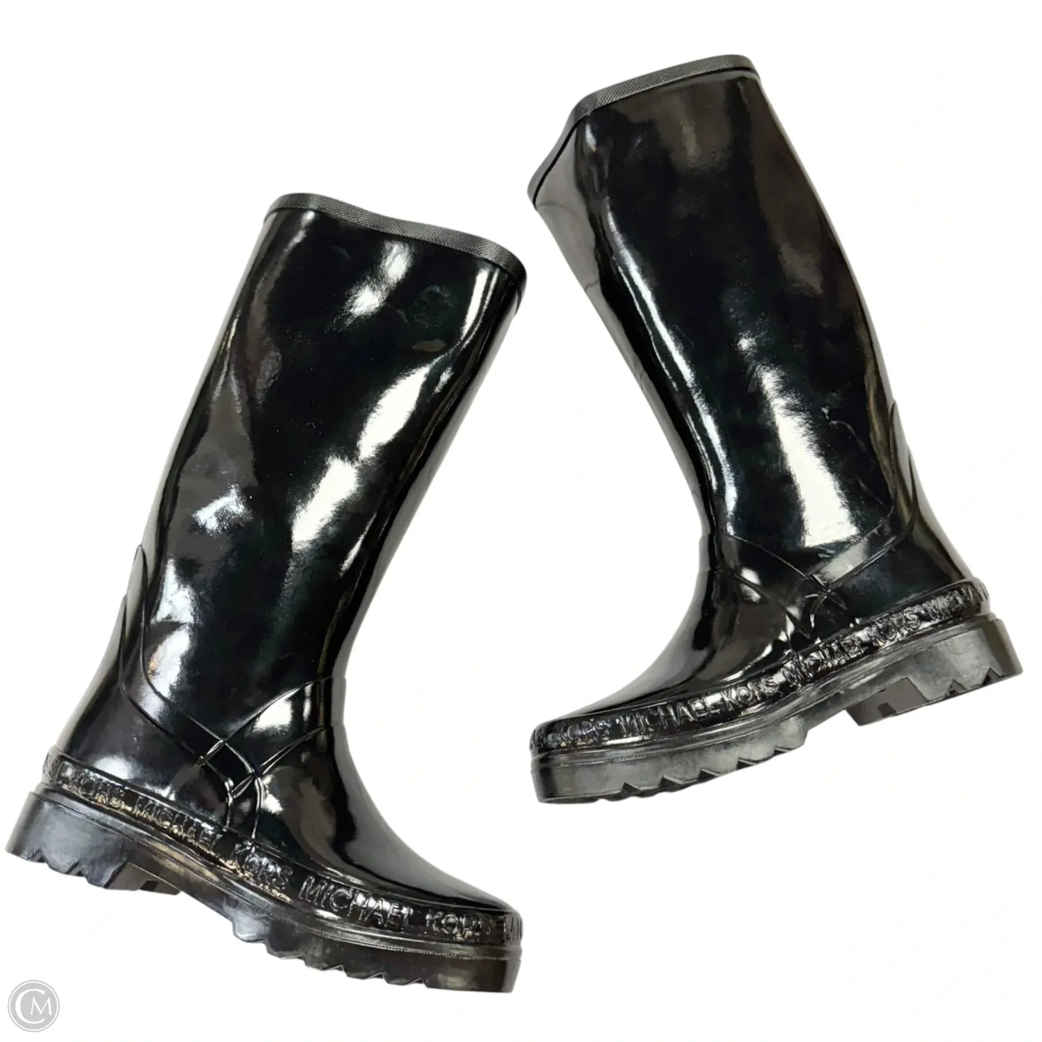 Fight Mode Boots Designer By Michael Kors In Black, Size: 8