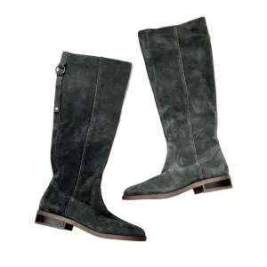 Men Edge Boots Knee Flats By Market & Spruce In Grey, Size: 6.5