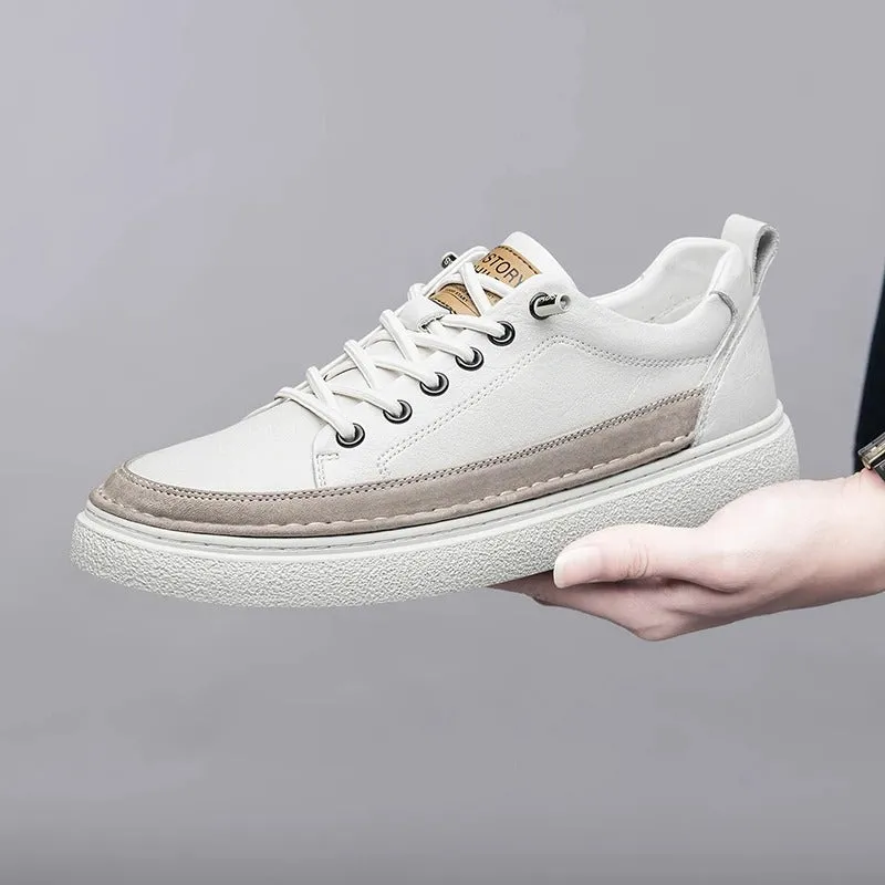 Helston Genuine Leather Sneakers