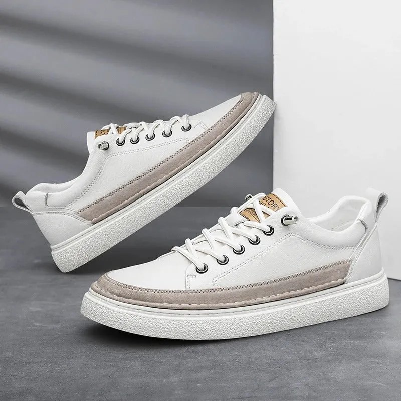 Helston Genuine Leather Sneakers
