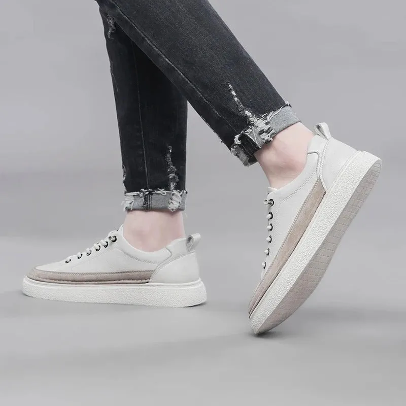 Helston Genuine Leather Sneakers
