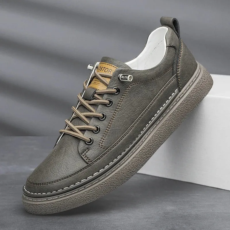 Helston Genuine Leather Sneakers