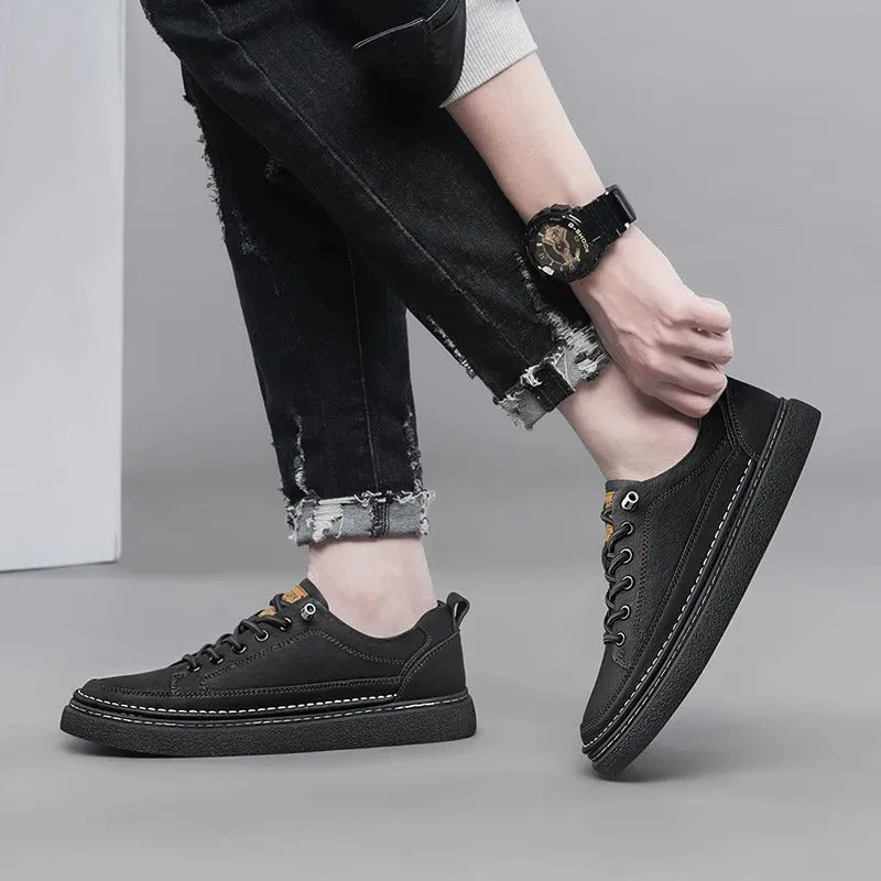 Helston Genuine Leather Sneakers