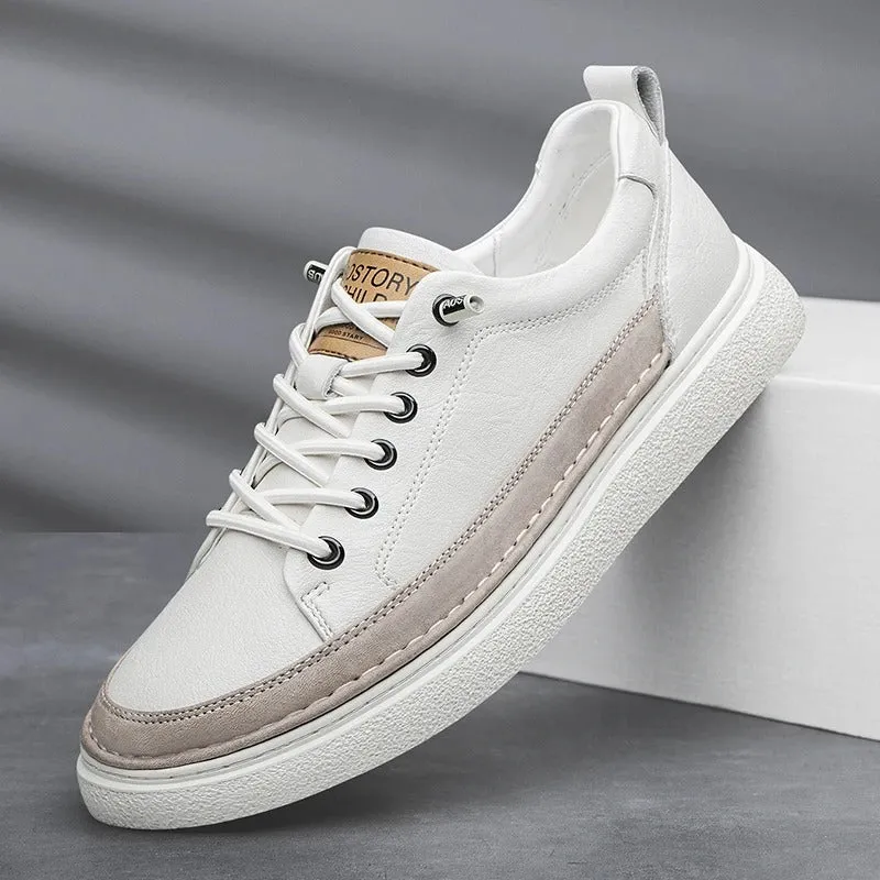 Helston Genuine Leather Sneakers