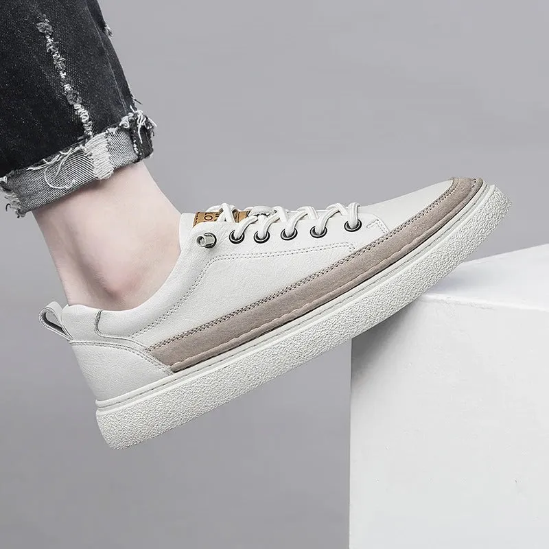 Helston Genuine Leather Sneakers