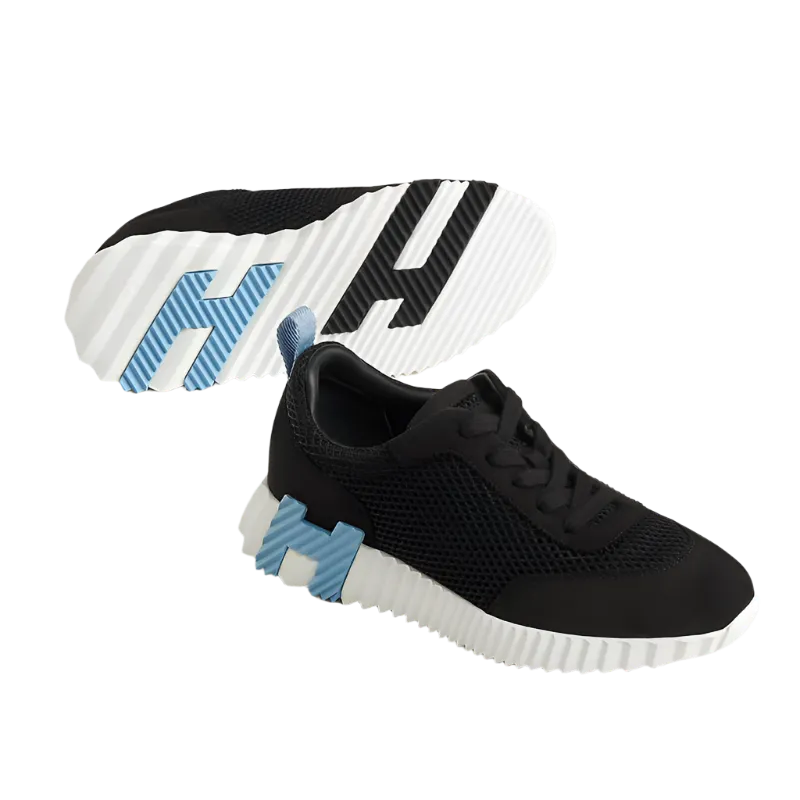 Hermes Bouncing Sneaker "Noir/Blue"