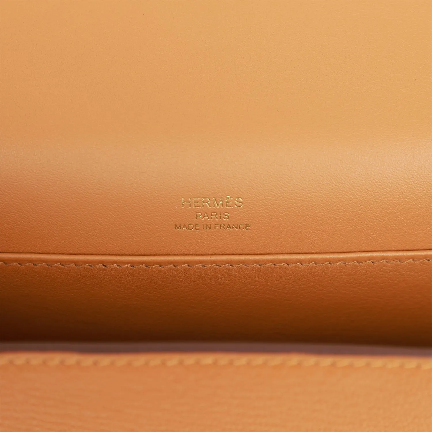 Hermes Geta Caramel Chevre Gold Hardware