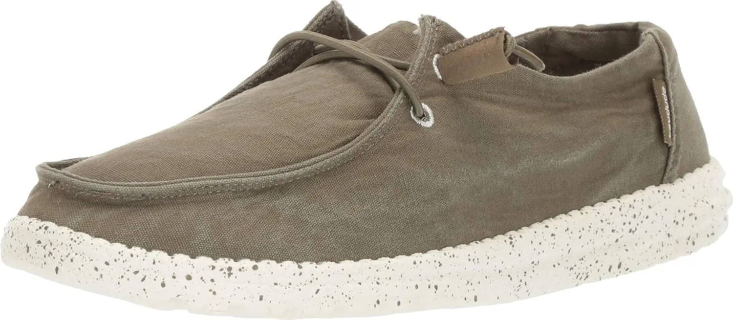 Hey Dude Women's Wendy Sage Size 10 | Women’s Shoes | Women’s Lace Up Loafers | Comfortable & Light-Weight