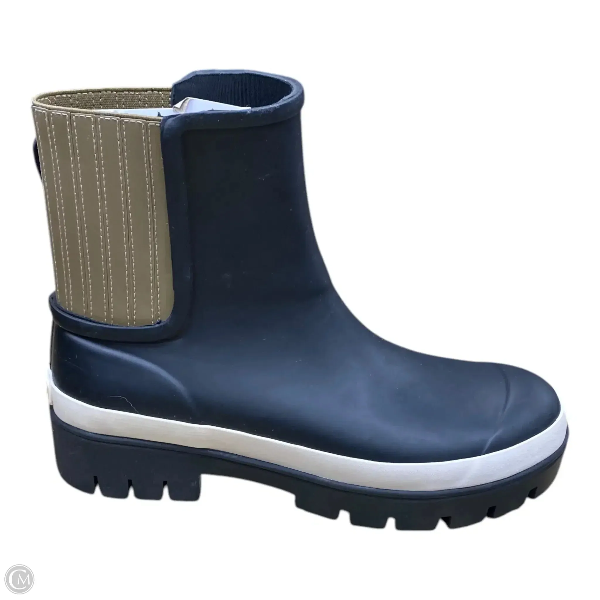 Strap Mode Flexible Fit Frequent Travelers Boots Designer By Tory Burch In Black, Size: 10