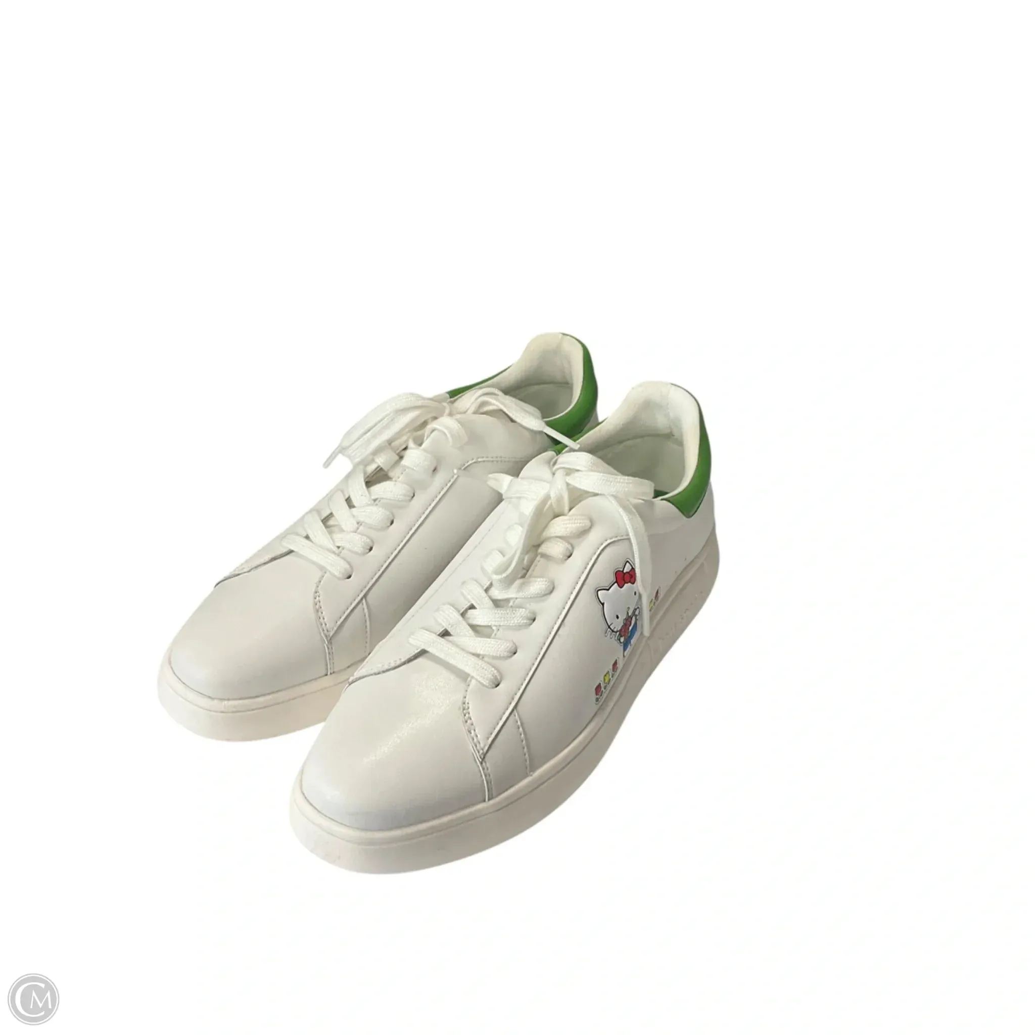 Shoes Designer By Kate Spade In Green & White, Size: 10 Comfort Heel