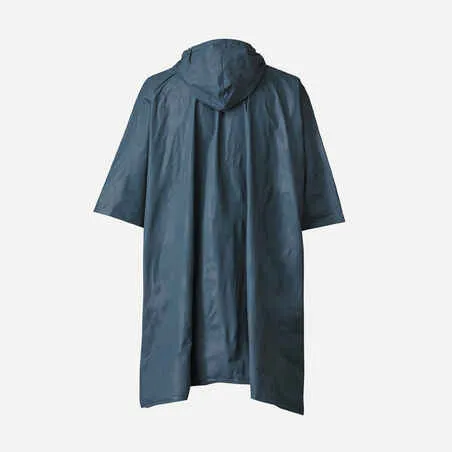 Hiking rain poncho - forclaz mt 50 - 10 l - grey