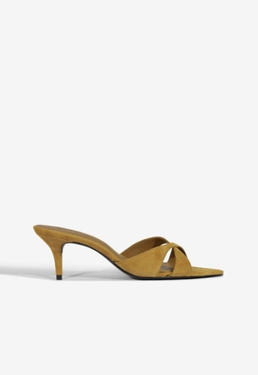 Free Movement Hilda Leaf Mule Suede Sandal