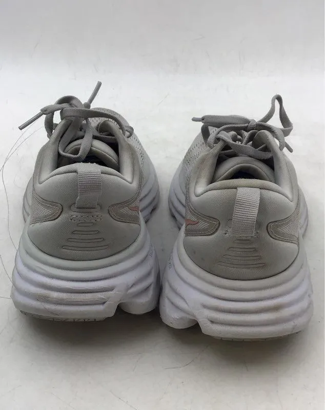 Hoka One One Women's Bondi 8 Gray Running Athletic Shoes - Size 7.5B