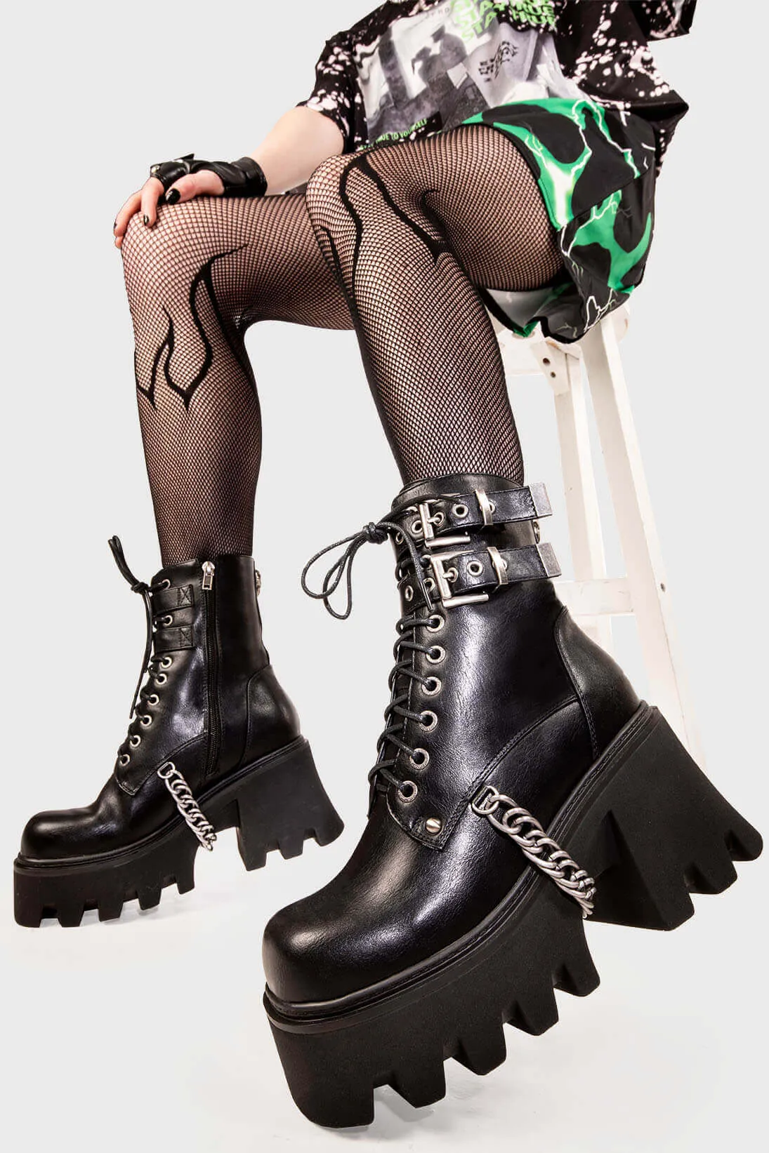 Hostages Chunky Platform Ankle Boots