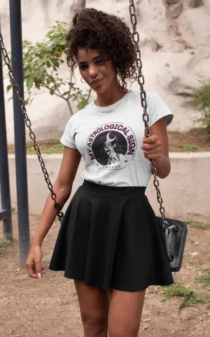 Hot Girl Astrology Organic Cotton Women's Graphic Short Sleeve Tee