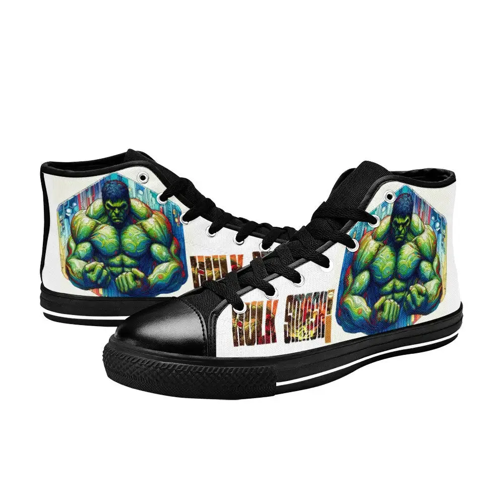 Hulk Smash Shoes High Top Sneakers for Kids and Adults