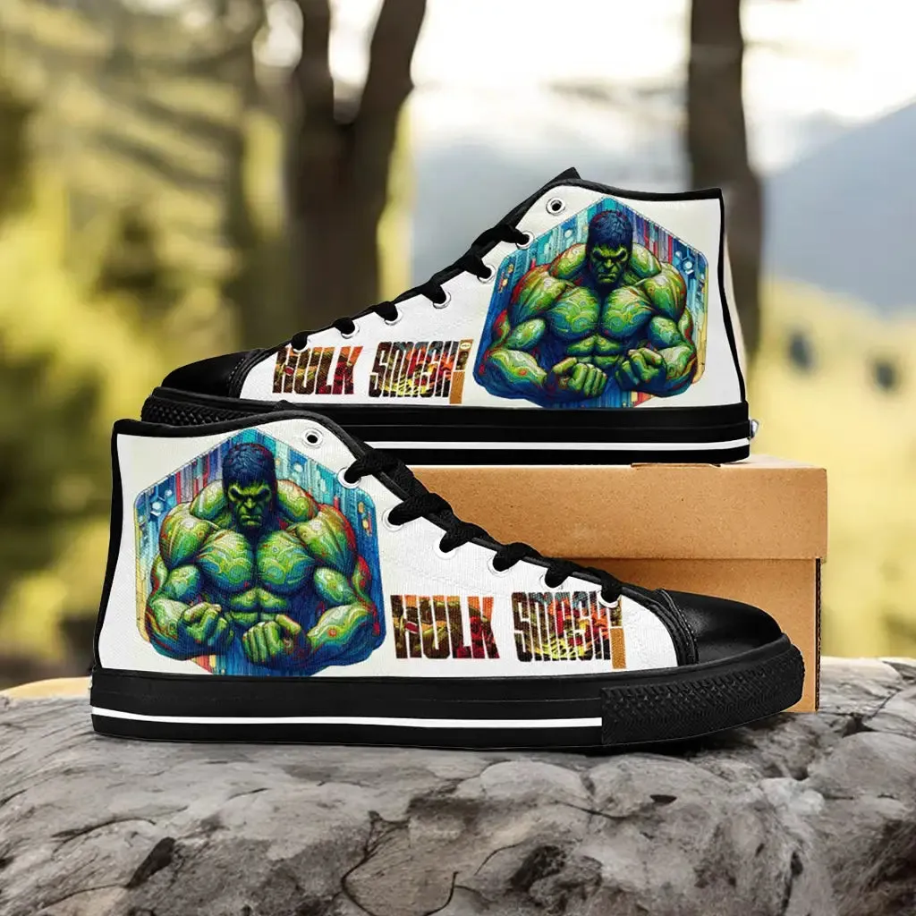 Hulk Smash Shoes High Top Sneakers for Kids and Adults