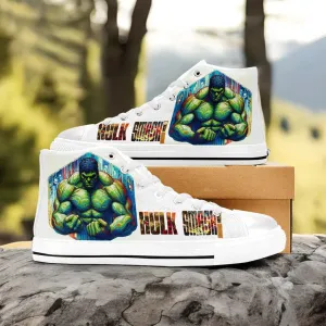 Hulk Smash Shoes High Top Sneakers for Kids and Adults