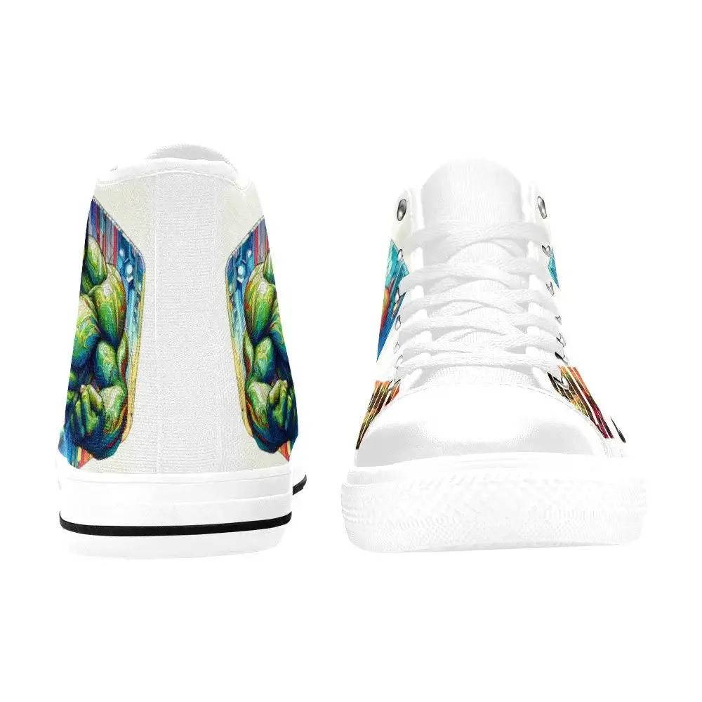 Hulk Smash Shoes High Top Sneakers for Kids and Adults