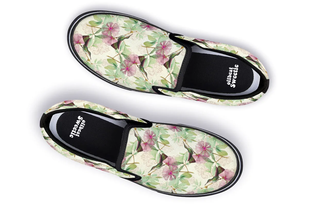Hummingbirds Slip Ons