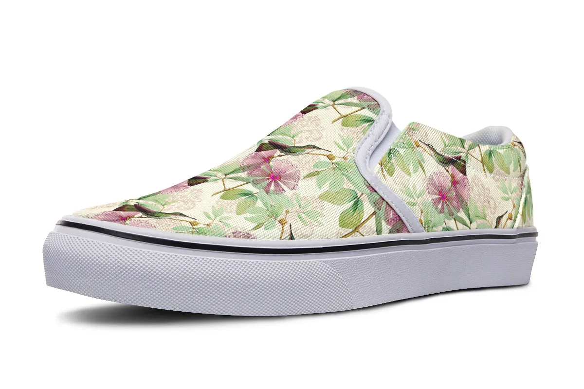Hummingbirds Slip Ons