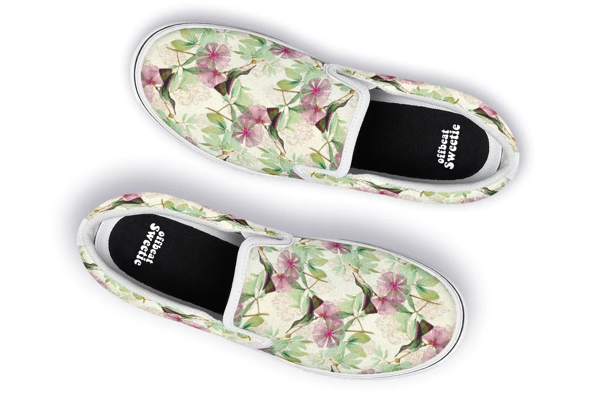 Hummingbirds Slip Ons