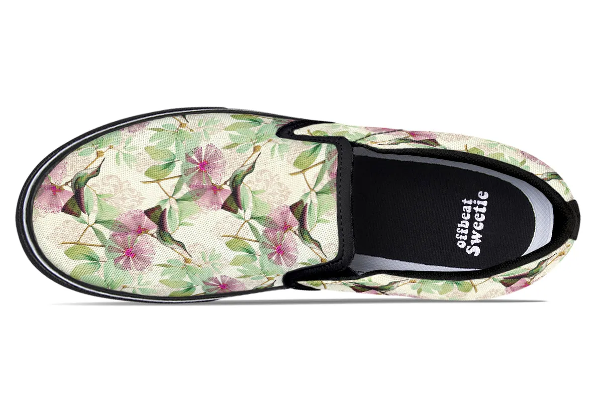 Hummingbirds Slip Ons