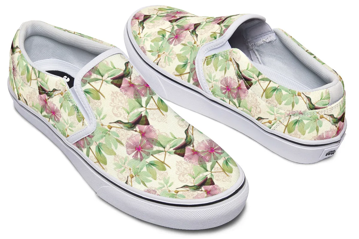 Hummingbirds Slip Ons