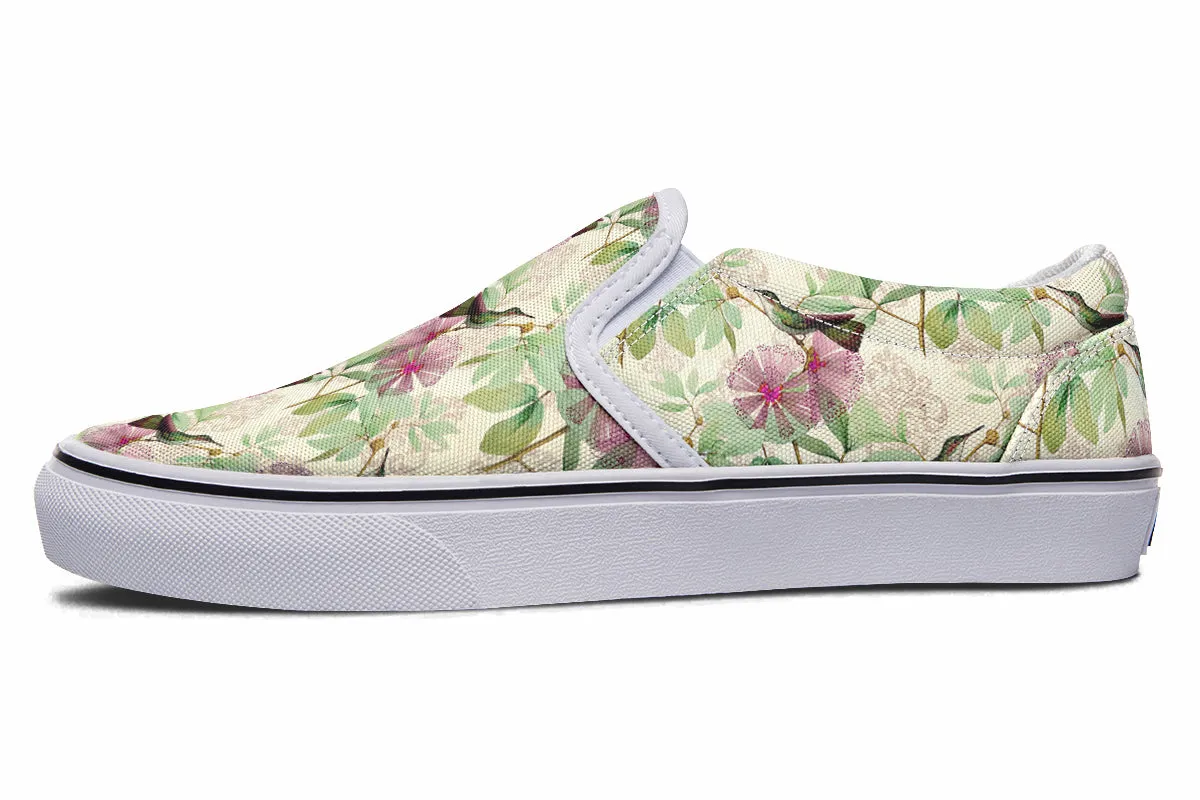 Hummingbirds Slip Ons