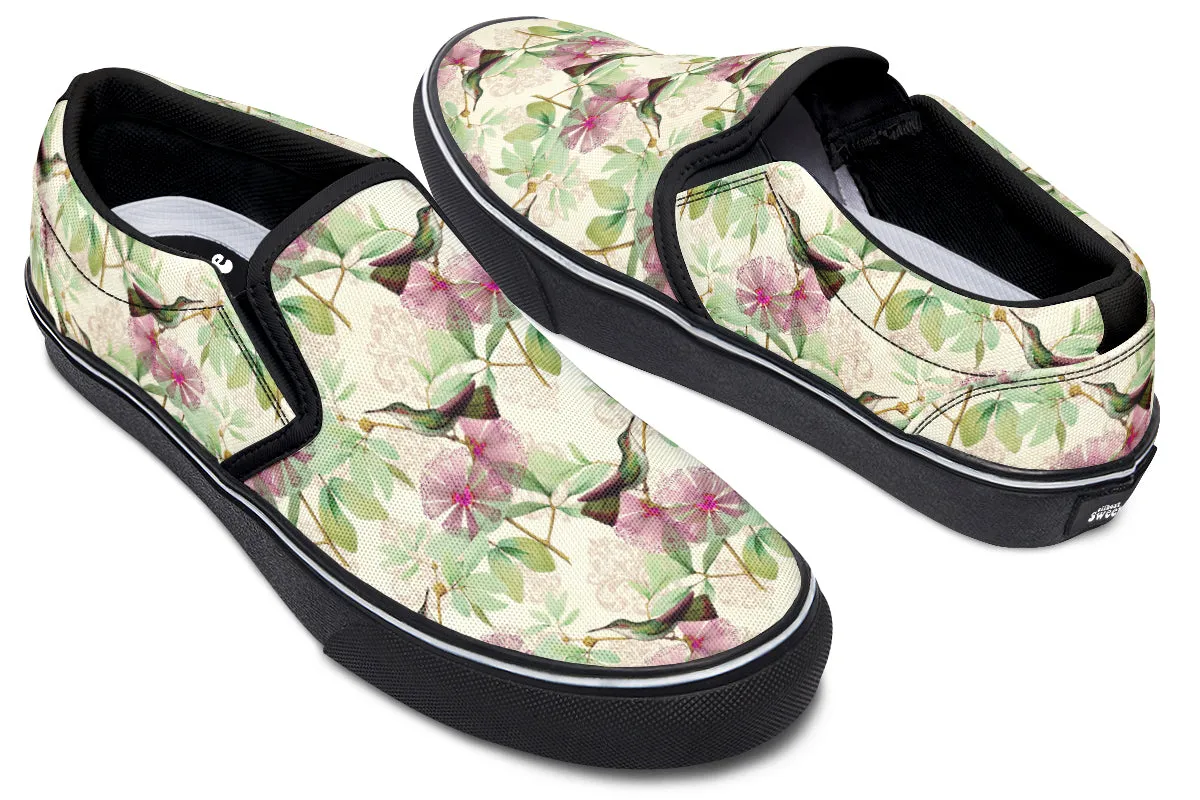 Hummingbirds Slip Ons