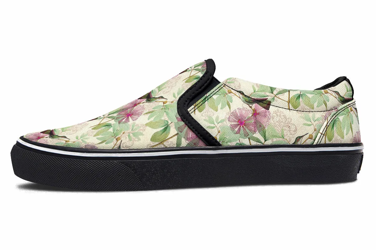 Hummingbirds Slip Ons