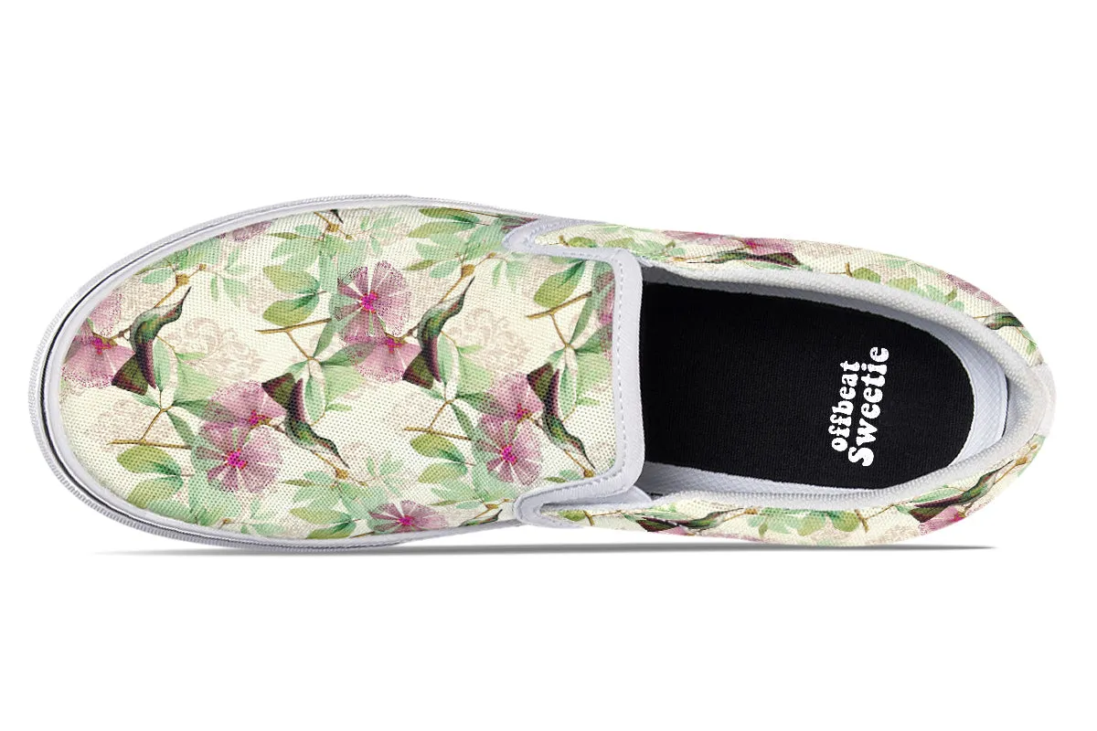 Hummingbirds Slip Ons