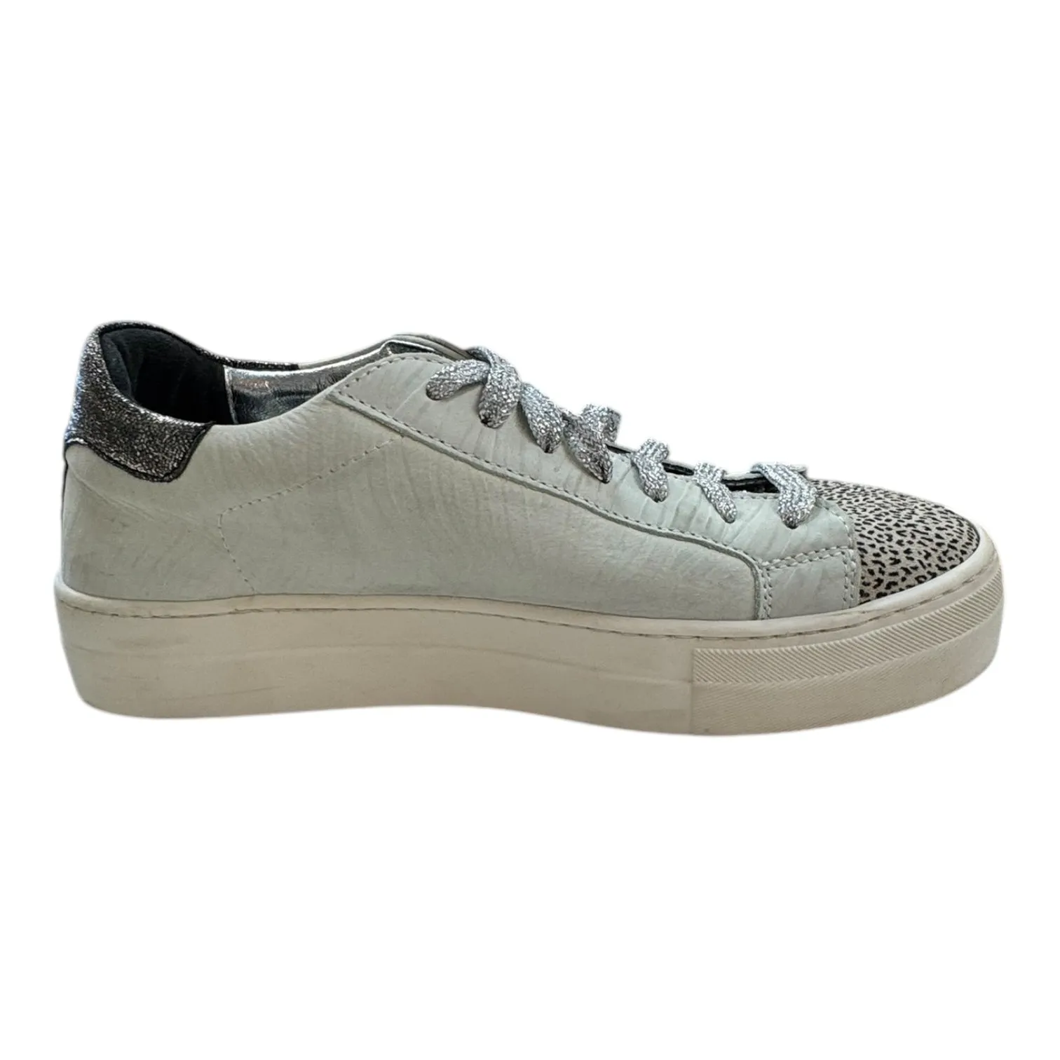 Shoes Designer By P448 In Grey & White, Size:7.5 Sweat Resistant Frequent Travelers