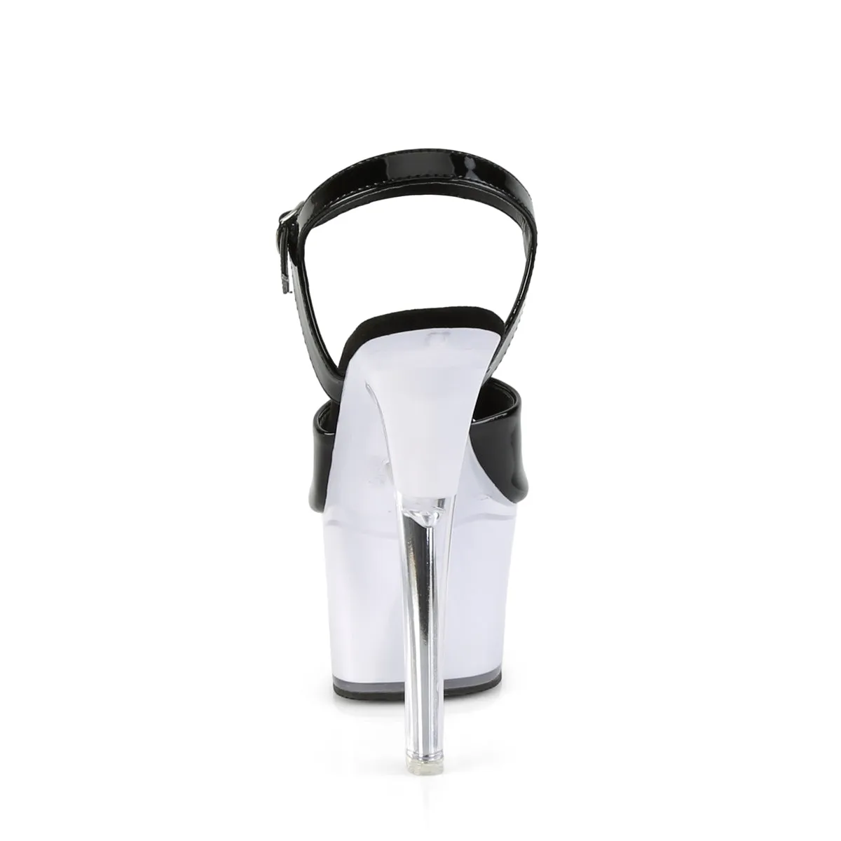 ILLUMINATOR-709 Pleaser Black/White Sexy Platform Shoes (Pole Dancing Heels)