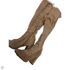 Boots Knee Flats By Clothes Mentor In Brown, Size: 9 Eco Material Outdoor Trek comfortable socks