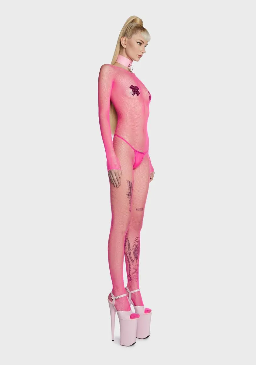 In Action Fishnet Bodystocking