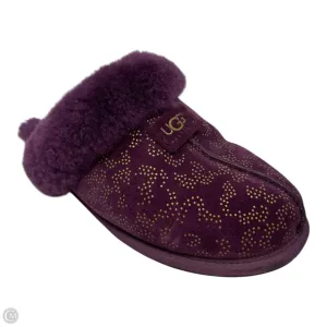 Bold Neon Memory Foam Standing All Slippers Designer By Ugg In Purple, Size: 6