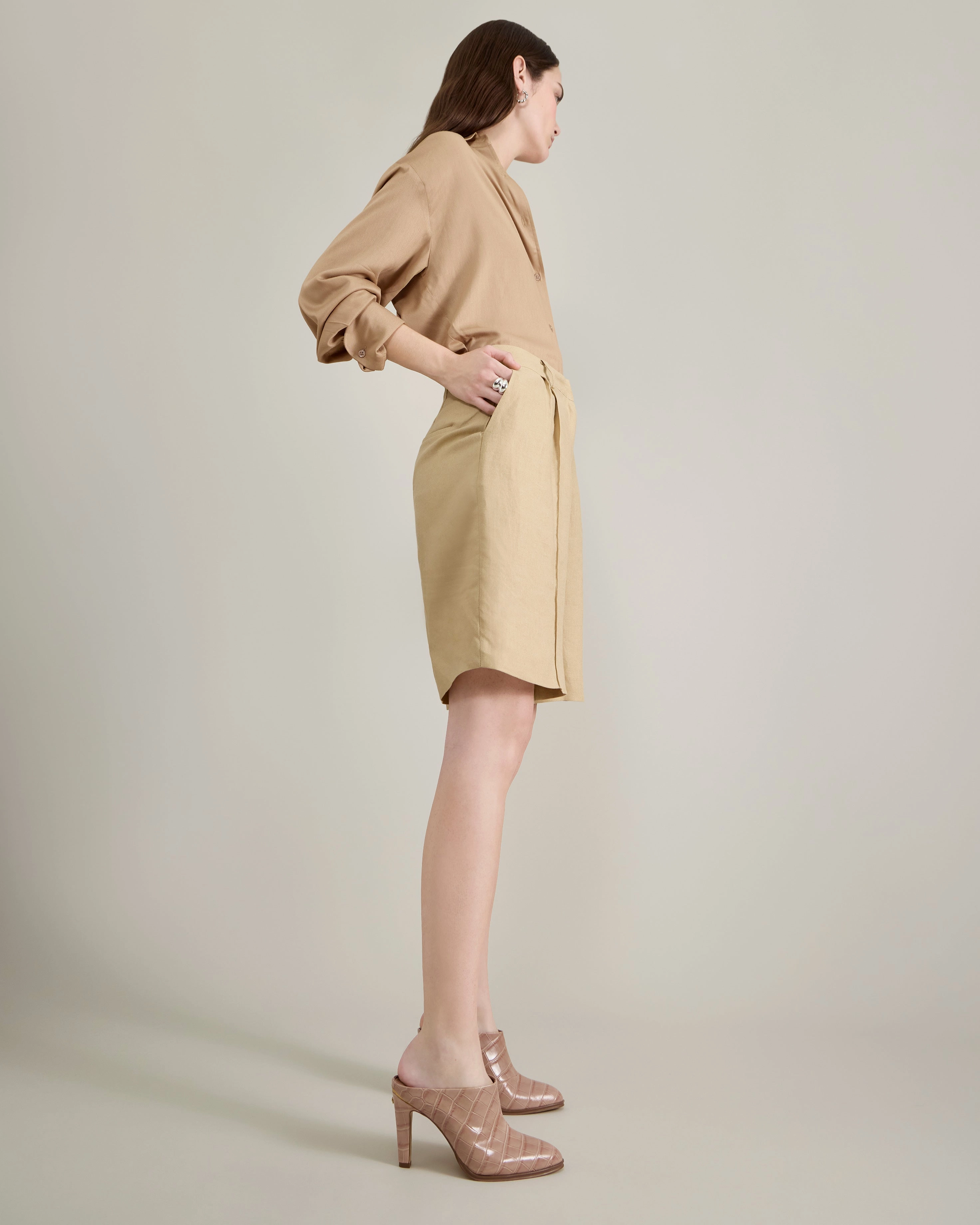 Solene Mule Canvas Cool