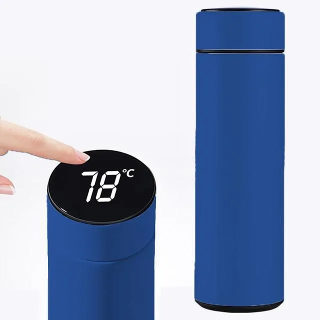 Intelligent Insulated Thermos Bottle with Temperature Display
