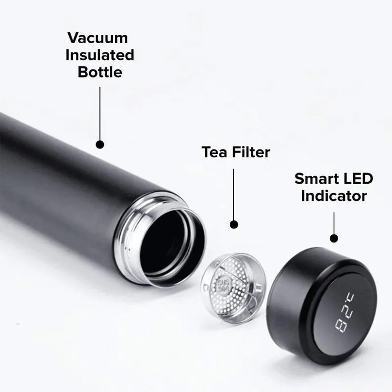 Intelligent Insulated Thermos Bottle with Temperature Display