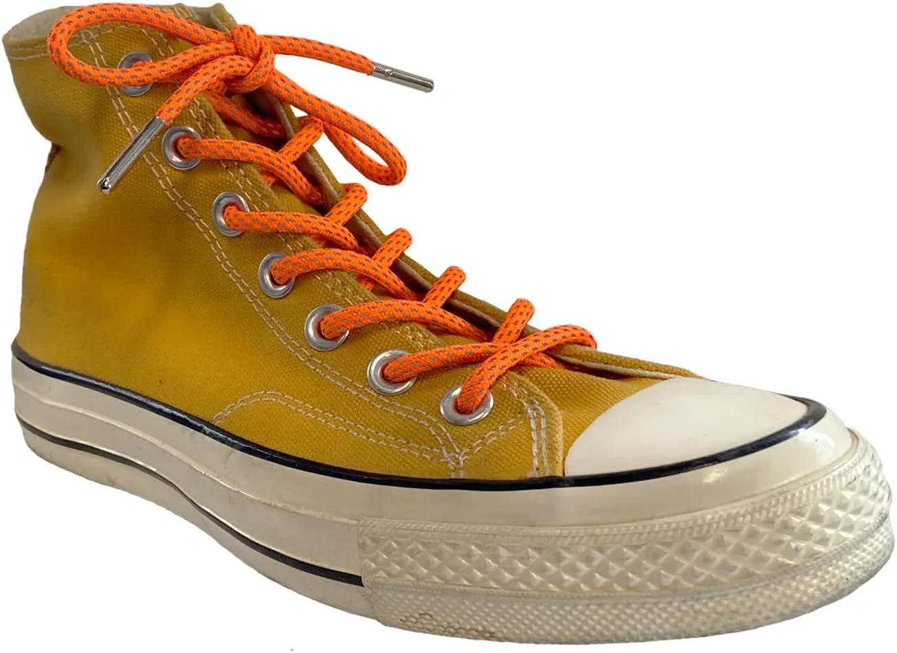 Iron head Round shoelaces Reflective for sneakers
