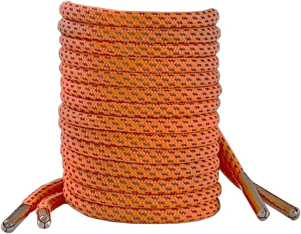 Iron head Round shoelaces Reflective for sneakers