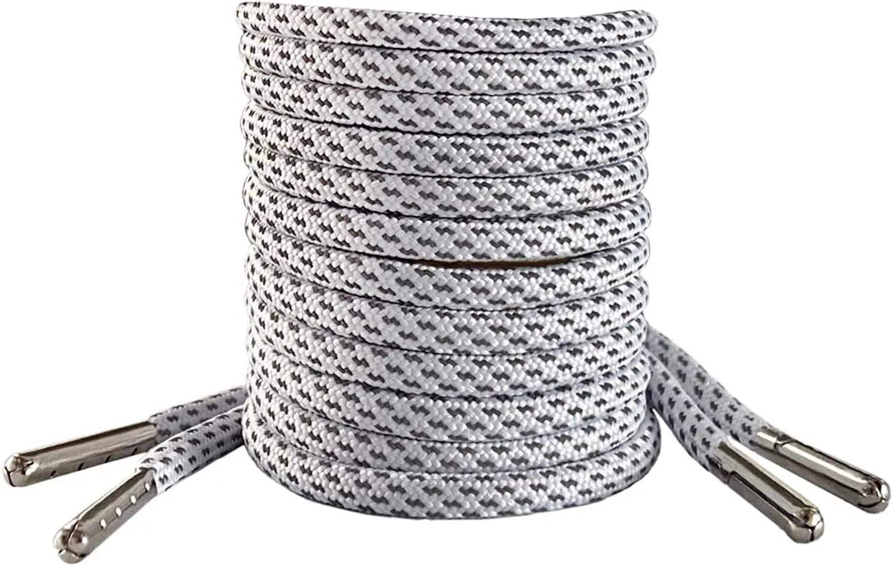 Iron head Round shoelaces Reflective for sneakers