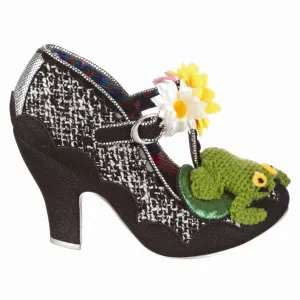 Irregular Choice Womens Lily Leapfrog High Heel - Black